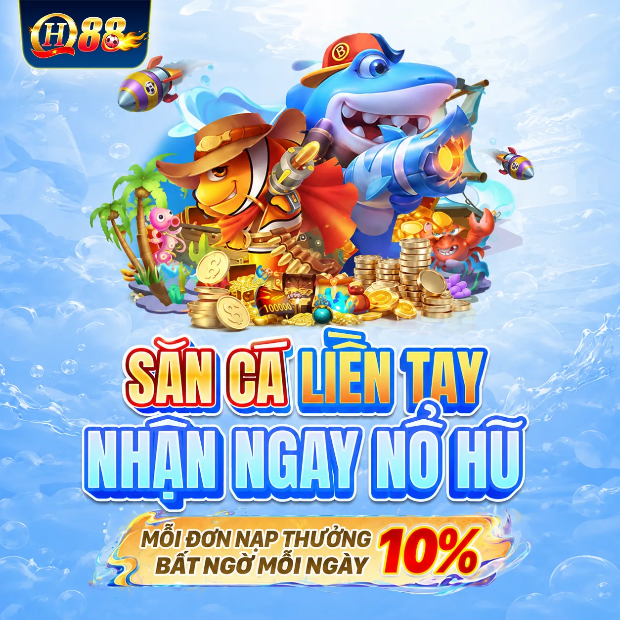 Banner mobi săn cá liền tay